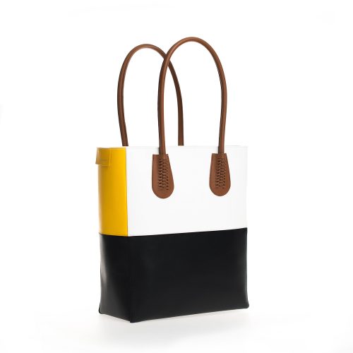 COLOR-BLOCK MIDI TOTE