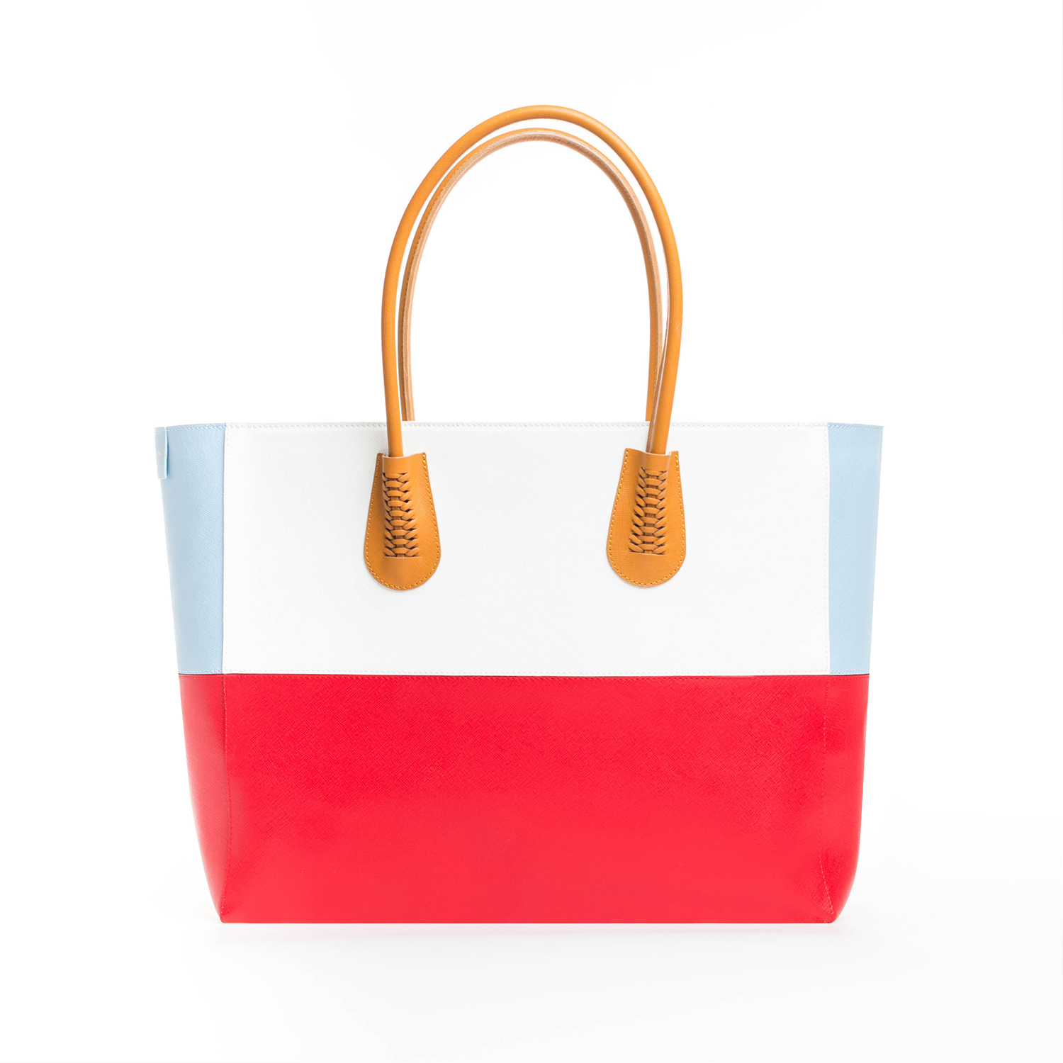COLOR-BLOCK MAXI TOTE
