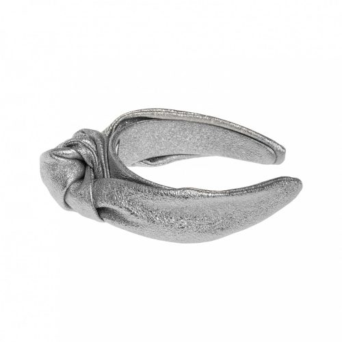 KNOT HEADBAND IN METALLIC LEATHER