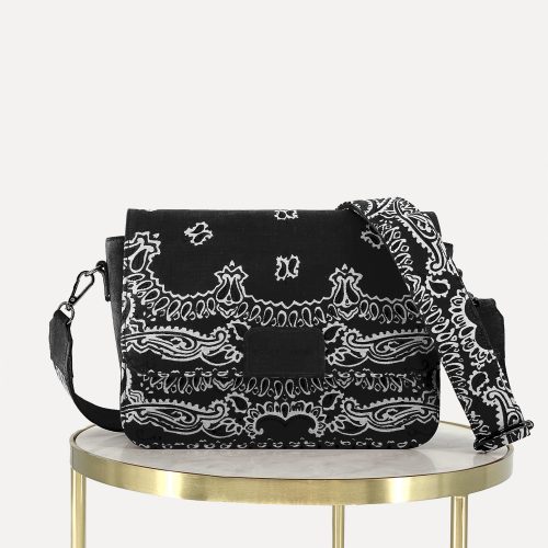 COLETTE GRANDE IN BANDANA PRINT & SUEDE LEATHER