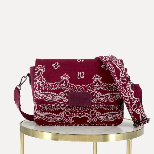 COLETTE GRANDE IN BANDANA PRINT & SUEDE LEATHER