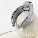 KNOT HEADBAND IN METALLIC LEATHER