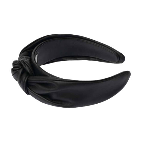 KNOT HEADBAND IN SMOOTH LEATHER