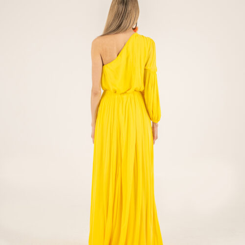 CANNES YELLOW ONE SHOULDER TOP